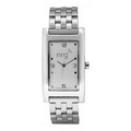 Men's Quad Brushed Silver Tone Bracelet Watch